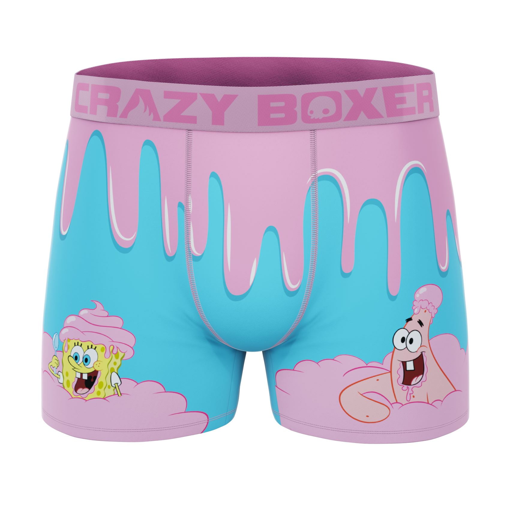 CRAZYBOXER Men's Underwear SpongeBob Freedom of movement Stretch Boxer Brief  Durable (Creative Packaging) 