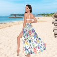 thumbnail image 5 of Women Sarong Wraps Watercolor Butterflies Swimsuit Beach Pareo Bikini Coverups Skirt M, 5 of 7