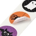 thumbnail image 3 of 5 Roll Self Adhesive Paper Stickers Colorful Roll Sticker Labels Gift Tag Stickers for Envelopes Mailers and Bags Flat Round Halloween Themed Pattern 2.5cm 500pcs/roll, 3 of 3