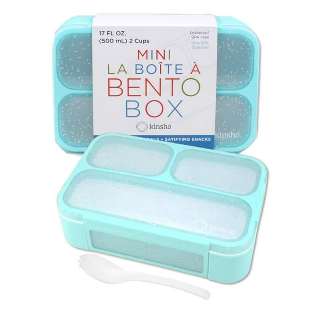 Juego de 2 recipientes para aperitivos Bento Kinsho Glitter con tapas