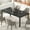 black-70.8in, variant on Studyset 79 Inch Industrial Dining Table, Large Rectangle Kitchen Table with Metal Legs, Round Corners, Wooden Conference Tables Writing Desk for Dining Room, Living Room, Retro Brown