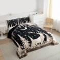 thumbnail image 3 of Homewish Wildlife Deer 3 Pieces Queen Comforter Set for Kids Teens,Jungle Animal Ultra Soft Bedding Sets,Rustic Lodge Cabin Bedding Comforter Set Breathable,Super Cozy Room Decor,Reversible, 3 of 8