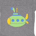 thumbnail image 3 of Inktastic Cute Green Submarine Boys or Girls Baby Bodysuit, 3 of 4