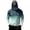 Dark Green, variant on Men's Ombre Print Hooded Long Sleeve Sun Shirt - Fashionable Gradient Pullover with Built-in Face Mask & Zipper Pocket - UPF 50+ Quick Dry Athletic Top for Fishing, Hiking & Summer 2026 Pink L