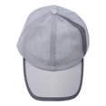 thumbnail image 2 of Deporte Snapback Correr Béisbol Al aire libre Curvo Ajustable Verano Mar Playa Malla Gorra Gris Claro, 2 of 3