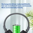 thumbnail image 3 of Rechargeable & Portable Personal FM Radio Headphones 650mA Battery Radio Headset, 3 of 16