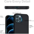 thumbnail image 3 of Entronix Back Cover Cell Phone Case with Shock-Absorbent for Apple iPhone 12/12 Pro, Black, 3 of 4