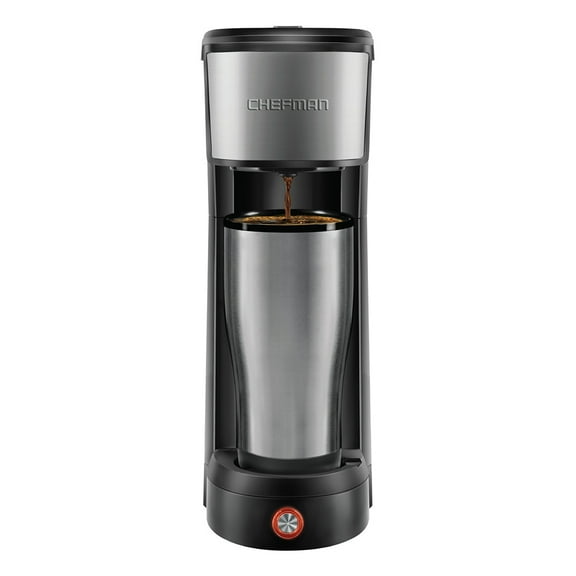 Chefman RJ14-UB InstaCoffee Single Serving Cup Coffee Maker with Reusable Filter