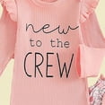 thumbnail image 7 of CAUYDY Newborn Clothes Baby Girl Fall Winter Outfits Long Sleeve Romper Pants Warm Hat Bow Headband 4-Pieces Set for Preemie Infant 0 3 6 Months Layette Set (Sizes 0-3 Months,Orange), 7 of 7