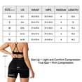 thumbnail image 4 of Women's High Waisted V-Cross Scrunch Butt Biker Shorts - Booty Support High Rise Yoga Workout Gym Athletic Spandex Leggings Black L, 4 of 6