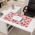 thumbnail image 3 of Long Mouse Pads for Desk,Pink Cow Strawberry Hug Pattern Desk Mats on Top Of Desks, Desk Mouse Pad Extra Large with 3mm Non-Slip Base and Stitched Edge for Gaming,Office,Work,Home 31.5"x15.7", 3 of 6