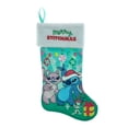 thumbnail image 1 of Chaussette de Noël à points de 50 cm, bleu sarcelle, par Ruz, 1 of 4