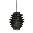 thumbnail image 2 of Helix 16 Inch Pendant Light, Woven Rattan, Iron, Black- Saltoro Sherpi, 2 of 5