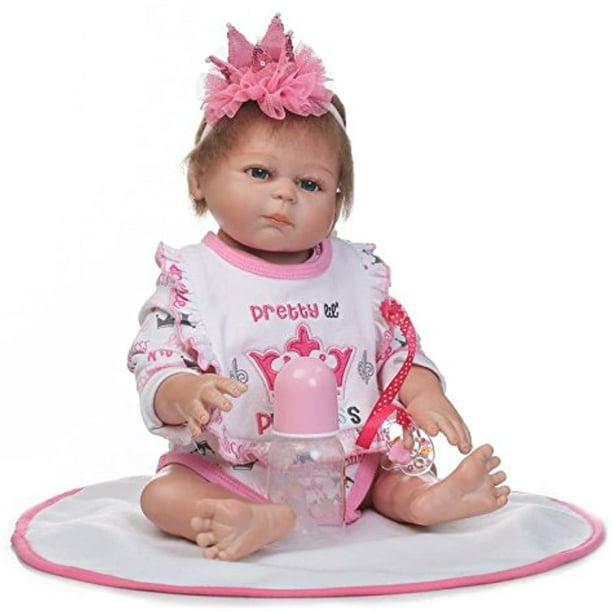 inch 50cm Reborn Baby Dolls Twins Full Body Soft Vinyl Boy Girls Waterproof Beberealistic Bebe With Clothes Accessories Blue Red Walmart Com Walmart Com