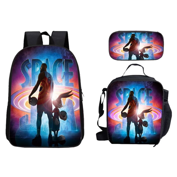Conjunto De Mochila Para Niños De 3 Uds., Mochila Unisex, Bolsa Para El Almuerzo, Estuche Para Lápices, Mochila Con Figura De Anime, Bolsa De Libros Escolares Para Niños Y Niñas matsuzay AP008184-03