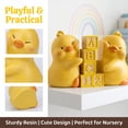 thumbnail image 2 of Unique Bargains 2Pcs Modern Resin Book Stoppers Book Ends Yellow 6.7*3.9*5.1inch, 2 of 5