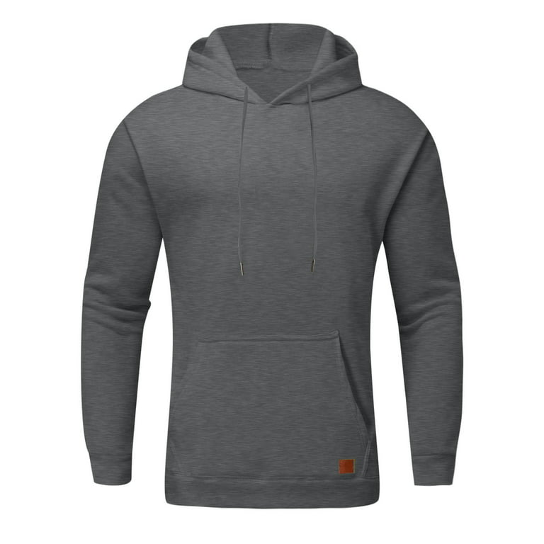 Leey-world Graphic Hoodies Men's Active Winter Warm Long Sleeves Sherpa Sweatshirts Crew Neck Pullover Dark Gray,M, Adult Unisex, Size: Medium, Green