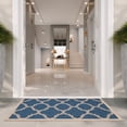 thumbnail image 5 of Safavieh Courtyard Becky Geometric Indoor/Outdoor Area Rug, Blue/Beige, 2' x 3'7", 5 of 16