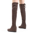 thumbnail image 5 of Women's Over The Knee Thigh High Stretch Boots Shoes Pointed Thick Heel Knee Boots Knee Boots Female High Heel Elastic Boots Female Fall And Winter Slope Boots Long Tube Within The High Female Boots, 5 of 8
