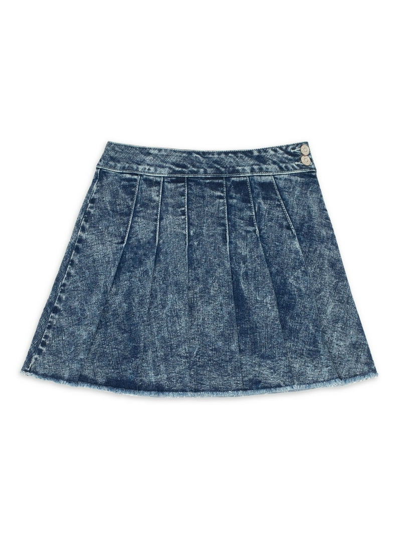 Jordache Girls Pleated Denim Skirt, Sizes XS-XXL