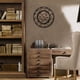 thumbnail image 2 of Reloj de pared silencioso de madera estilo industrial-40cm Roma dorado Ormromra WL-00501-1, 2 of 5