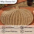 thumbnail image 6 of Split P Rattan Pumpkin Charger Set Of 4, 6 of 6
