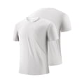 thumbnail image 1 of Tops de Trabajo de Verano Suelto Deportes sin Costuras Suéter Respirable Secado Rápido Manga Corta Cuello Redondo Tops de Verano Casual, 1 of 7