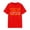 Red, variant on when God Made Me He Grinned and Said This Will Be Fun Graphic Tees for Women Short Sleeve Crewneck Funny Saying T Shirts