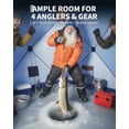 thumbnail image 5 of TEQIN Instant Pop Up Ice Fishing Shelter, 60-Second Setup, Fully Insulated Windproof 1000d Oxford Fabric, Portable Hub Tent With Anchors For 6-8 Person, Ropes & Carry Bag, 5 of 5