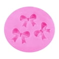 thumbnail image 2 of Bows Silicone Fondant Mold, 3D Bow Cake Chocolate Candy Sugar Craft Mold, Food Grade Liquid Silicone, Non-Stick, Heat Resistant DIY Cake Decorating Tool for Cupcakes, Desserts, Crafts, Pink, 2 of 9
