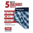 thumbnail image 4 of Wrangler Boys' Cotton Briefs, Soft Boys Underwear w/ 4-Way Stretch, XL, 5-Pack, 4 of 17