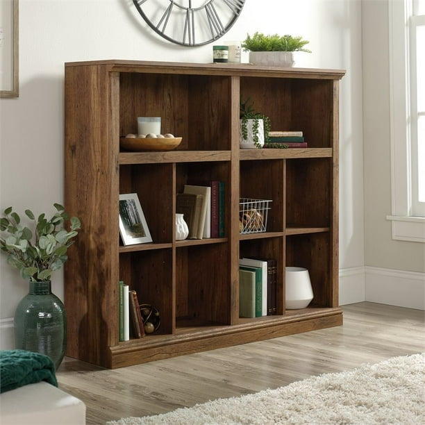 Sauder Misc Storage 4 Adjustable Shelf Horizontal Bookcase in