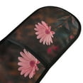 thumbnail image 2 of 35" x7" Double Oven Mitt Heat Resistant Oven Gloves Withstands Up to 200°C for Kitchen Baking & BBQ A Pink Daisy Flower, 2 of 6