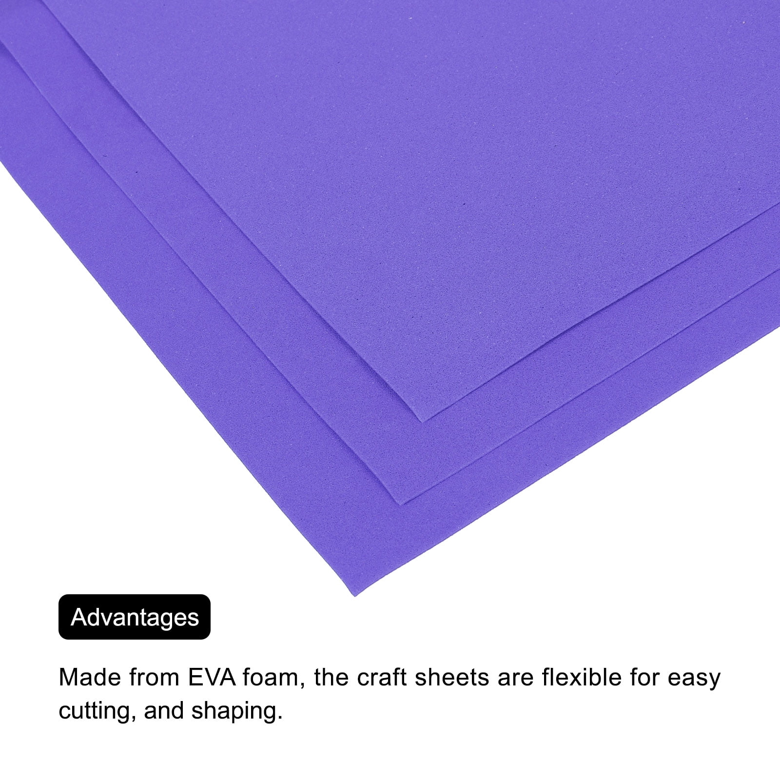 EVA Foam Sheets Dark Blue 20 Inch x 20 Inch 1mm Thick Crafts Foam Sheets 10Pcs