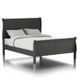 thumbnail image 3 of FOA Jussy 5pc Gray Wood Bedroom Set-Queen+2 Nightstands+Dresser+Mirror, 3 of 11