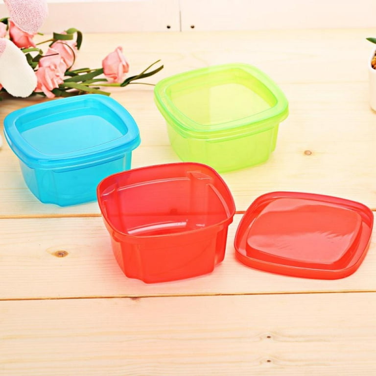 Leakproof Baby Food Storage Small Plastic Containers with Lids Snack  Container Lock in Freshness, Nutrients, & Flavor, Freezer & Dishwasher  Friendly