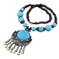 thumbnail image 2 of Collar bohemio Encantos Regalos Decoración larga Vacaciones personalizadas Azul, 2 of 7
