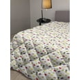 thumbnail image 2 of Fruits Down Alternative Comforter, Watercolor Fresh Watermelons Yummy Summer Food Harvest Paintbrush Display, Microfiber Quilt for All Season, 5 Sizes, Cream Red Jade Green, by Ambesonne, 2 of 3