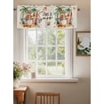 thumbnail image 2 of Merry Christmas Snowman Valances for Windows Snow Coconut Tree Shell Beach Retro Rod Pocket Curtains Valance Short Window Treatment Drapes for Living Room, Bedroom Bathroom 54"&nbsp;W x 18" L, 2 of 5