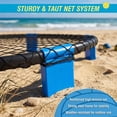 thumbnail image 6 of S-HOME Portable Outdoor Roundnet Game Set with 2 Balls and Carry Bag for Beach Backyard Lawn Park Camping Fun, Blue, 6 of 8