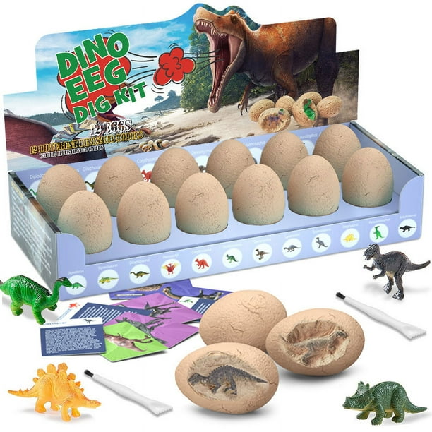 Jumbo Dino Egg-Unearth 14 Unique Large Surprise Dinosaurs in One Giant ...