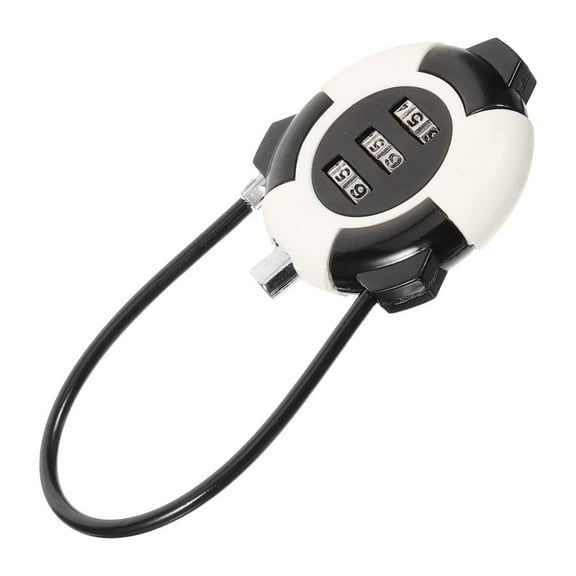 OUNONA Metal Cabinet Lock 3 Digit Combination Password Cable Lock for Drawer Luggage Security
