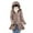 Khaki, variant on Sevevn Women's Down Jacket Lightweight Removable Hood Lightweight Down Jacket Mid-length Lightweight Slim Large Size Thin Jacket Gift for Girls