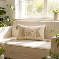 thumbnail image 4 of Kugisaki Easter Throw Pillow Covers 12x20 Inch Bunny Embroidered Pillow Case Spring Decorative Pillowcases with Fringe for Couch Sofa Bedroom, 4 of 6