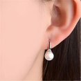 thumbnail image 2 of Pearl Earrings for Women,925 Sterling Silver Hook Earrings, 2 of 5
