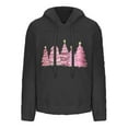 thumbnail image 4 of Women Christmas Sherpa Pullover Hoodie Funny Xmas Tree Graphic Xmas Tree Fleece Sweatshirt Fluffy Fall Hooded Tops, 4 of 4