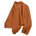 thumbnail image 4 of Women's Fashion Long Sleeve Open Front Business Casual Cardigan Jacket Orange L, 4 of 5