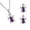 L, variant on Fashion Women's Tortoise Earrings Necklace Set Ornaments Series Jewelry Mother's Day Birthday Anniversary Gifts for Mom Of The Day