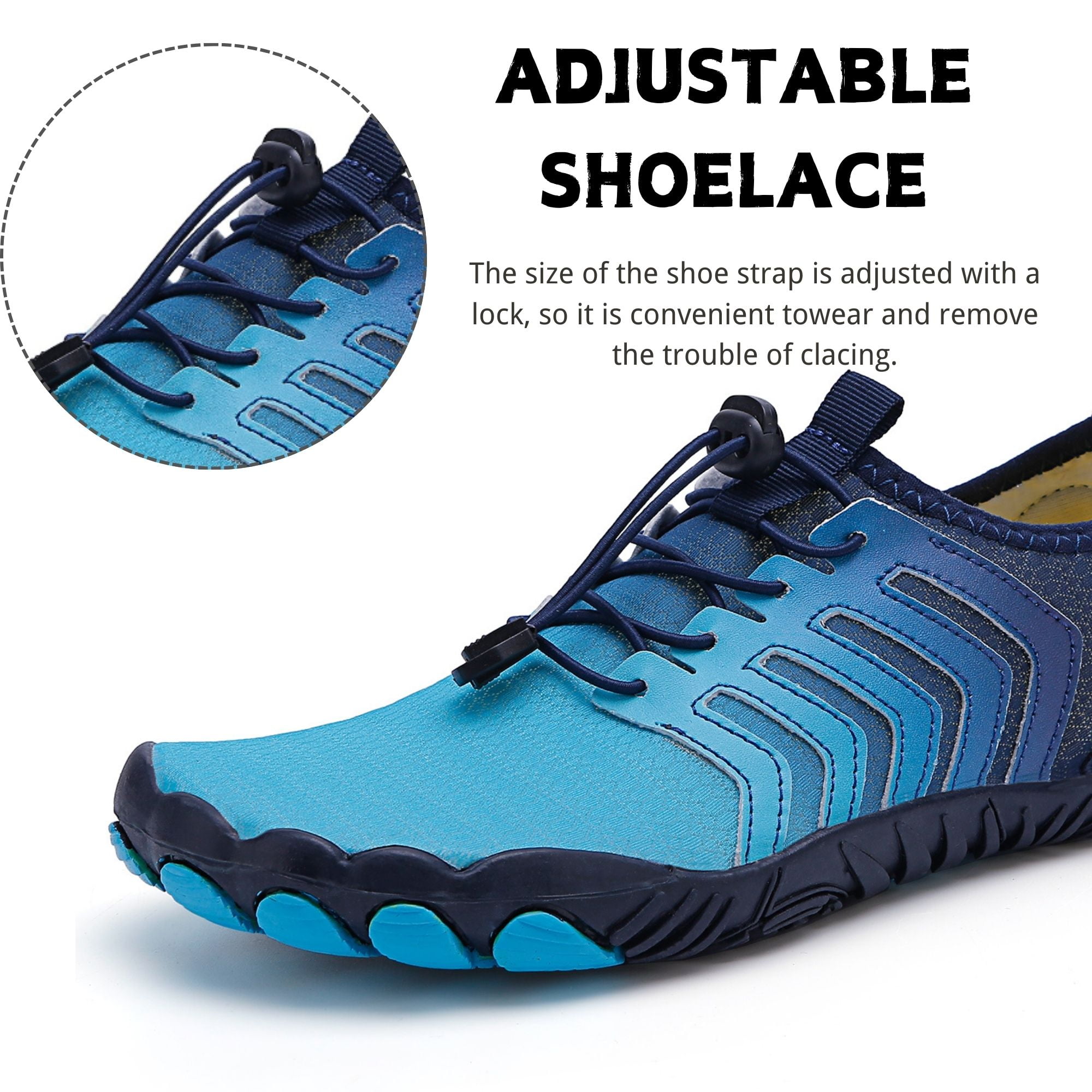 BERANMEY Hiking Barefoot Shoes Womens Mens Non-slip Quick Dry Breathable Water Shoes for Women Athletic Shoes Workout Shoes with Drainage Lightweight Grounded Footwear