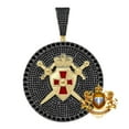 thumbnail image 2 of Men's 3'' Knights Templar Masonic Freemasonry Sword Shield Custom Pendent Charm, 2 of 3